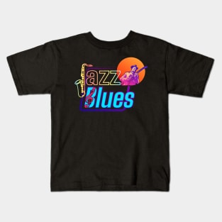 Jazz Blues 2024 | Feel The Music Kids T-Shirt